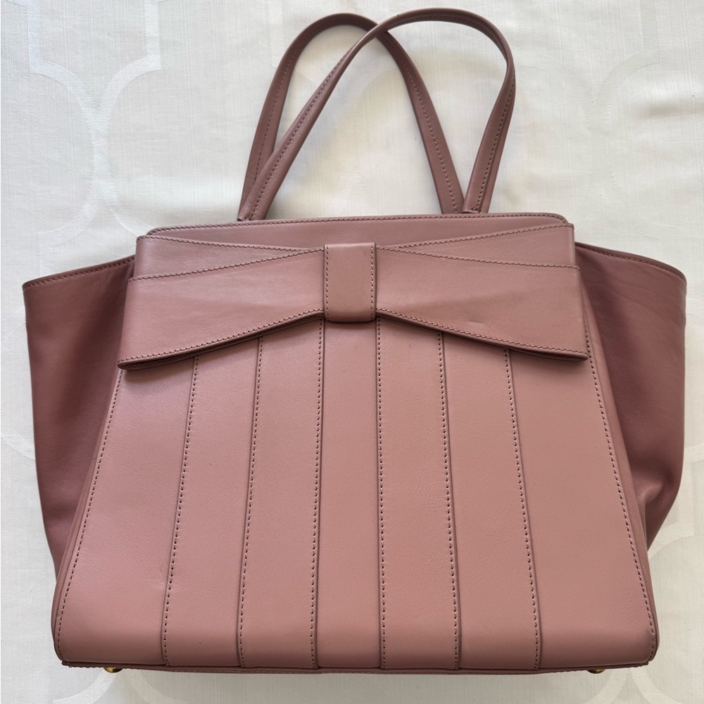 Zac Posen - Shirley North/South Soft Oil Tan/Nappa Bag - Dusty Rose color
